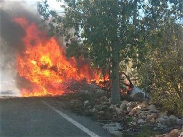 إصابة شخصين جراء استهداف سيارة من نوع رابيد على الطريق بين الطيبة ودير سريان