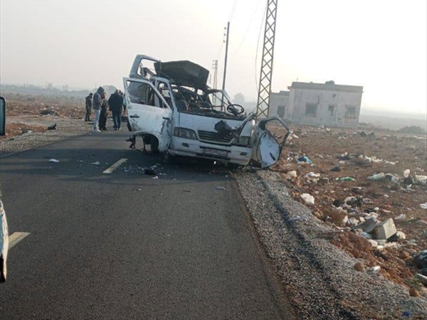 استهداف سيارة في البقاع منطقة حوش السيد علي