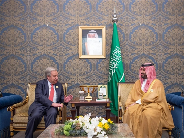 بن سلمان يستقبل غوتيريش ويبحثان التطورات