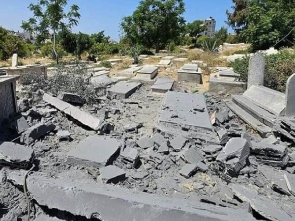 تقرير حديث يؤكّد تعرّض رفات الموتى  للتجريف والتخريب خلال حرب غزة