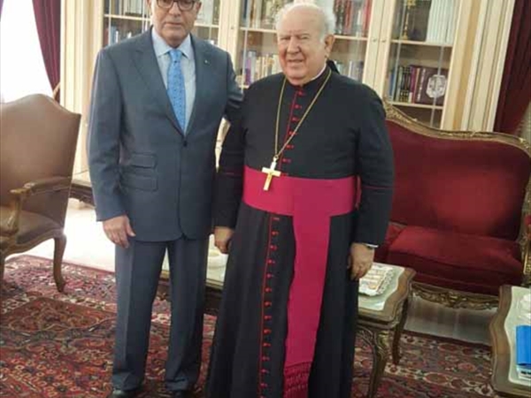 وديع الخازن زار المطران مطر : لتعزيز الوحدة الوطنية وتقوية أواصر التعايش والتضامن بين جميع اللبنانيين