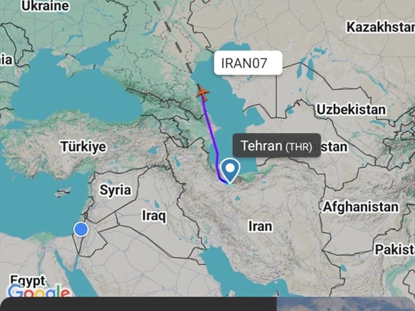 طائرة إيرانية رئاسية غادرت طهران إلى موسكو قبل ساعتين