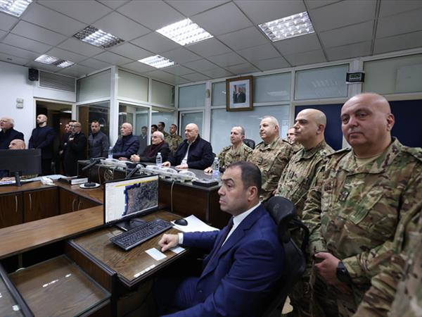 عون جال على غرف عمليات الجيش وقوى الأمن والدفاع المدني والصليب الأحمر