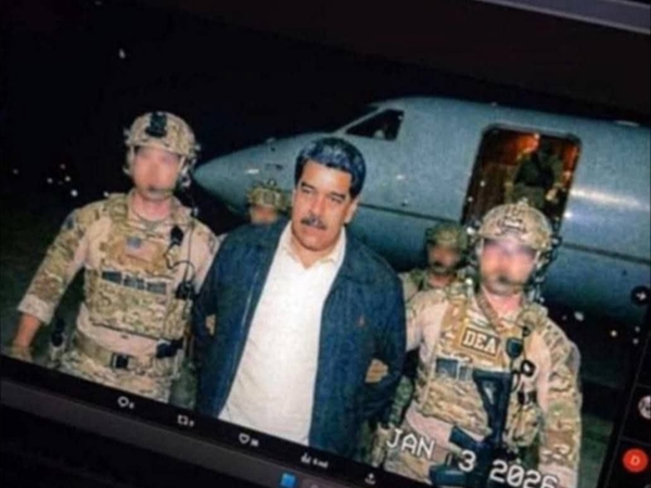 وسائل اعلام امريكية تنشر صورة للحظة اعتقال قوات خاصة للرئيس الفنزويلي نيكولاس مادورو