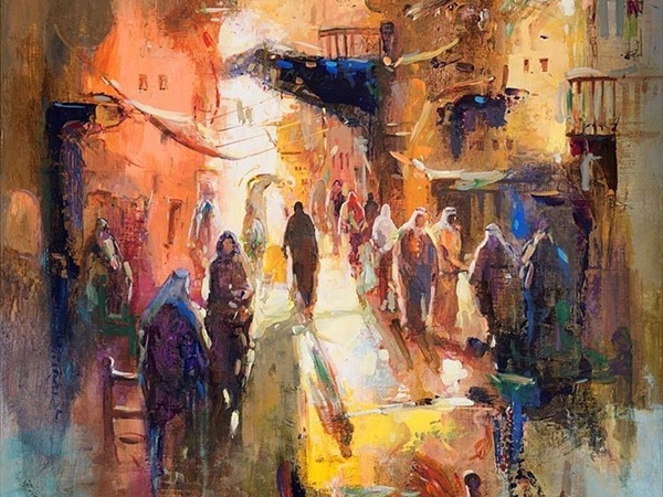 أعمال الفنان عباس الموسوي: إيقاعات روحية وبصريّة تُذكّرنا بموسيقى المدن