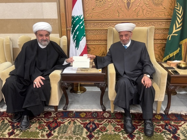 مفتي الجمهورية بحث مع الصادق الأوضاع الإجتماعية والإنتخابات وتلقَّى دعوتين من المجلس الشيعي ومشيخة العقل لإفطارات رمضانية