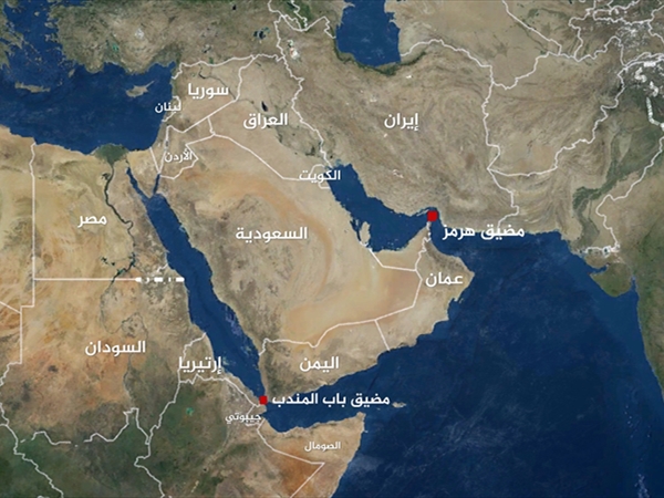 هرمز من الشرق، المندب من الجنوب، وكاريش من الغرب