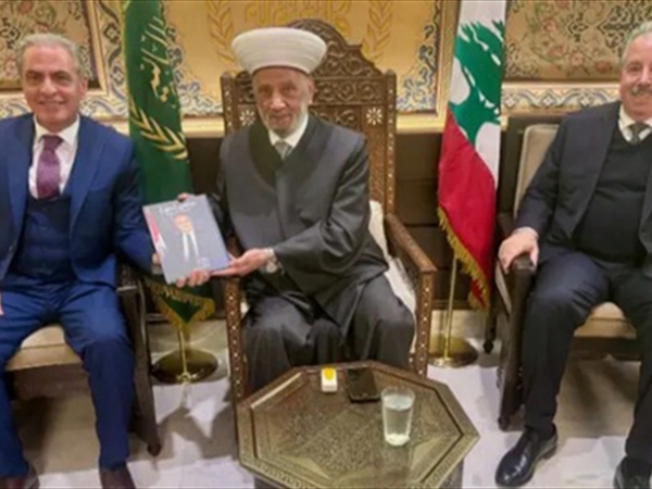 ‎المفتي دريان استقبل إبراهيم شمس الدين وزوَّاراً