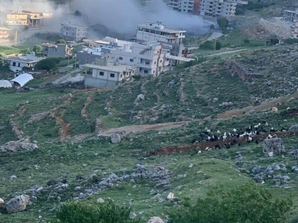 صورة متداولة للغارة التي استهدفت مشغرة-البقاع الغربي