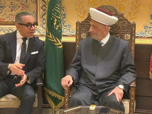 المفتي دريان والخطيب استقبلا السفير المصري