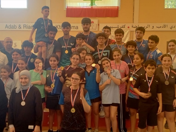 إختتام حاشد لبطولة كرة الطاولة المدرسية