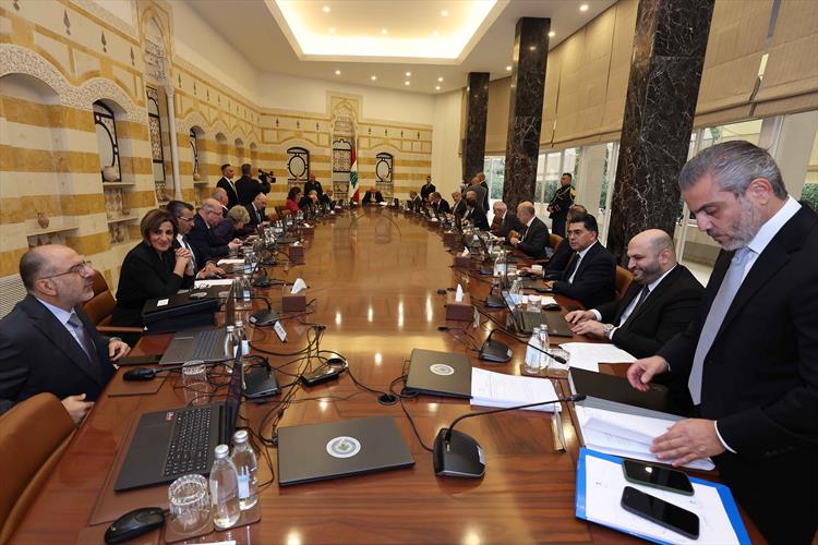 مجلس الوزراء اطَّلع على تقرير قيادة الجيش حول خطته بشأن حصرية السلاح