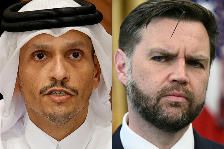 فانس يعقد اجتماعاً مع رئيس وزراء قطر لبحث مفاوضات إيران